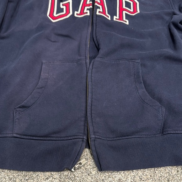 GAP Navy Blue Hoodie with Red Logo - Picture 2 of 5